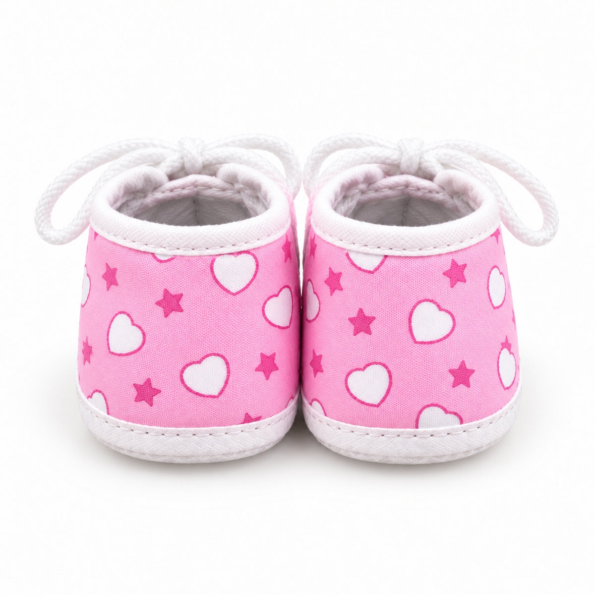 BABY CASUAL COTTON SHOES HEART BABY PINK