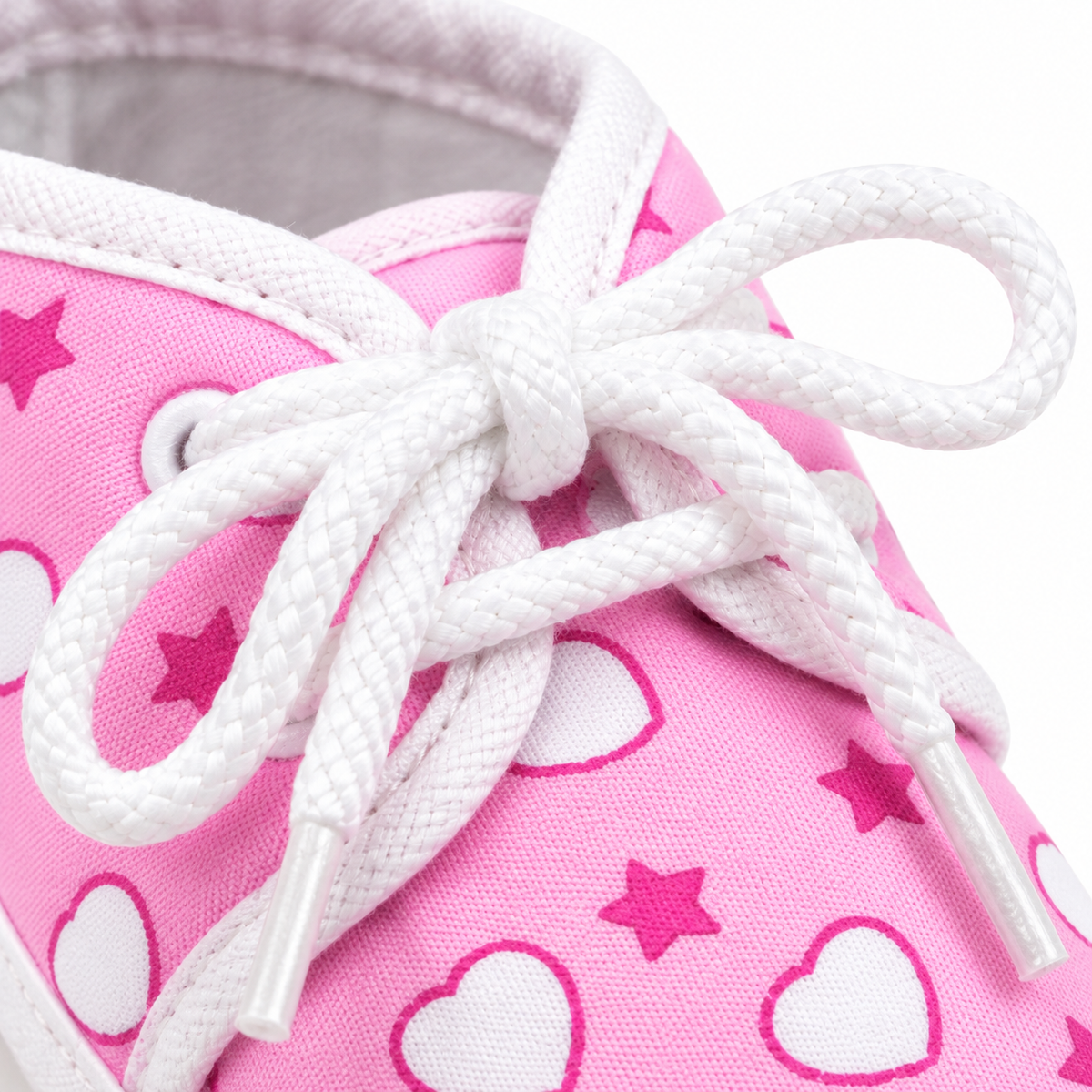 BABY CASUAL COTTON SHOES HEART BABY PINK