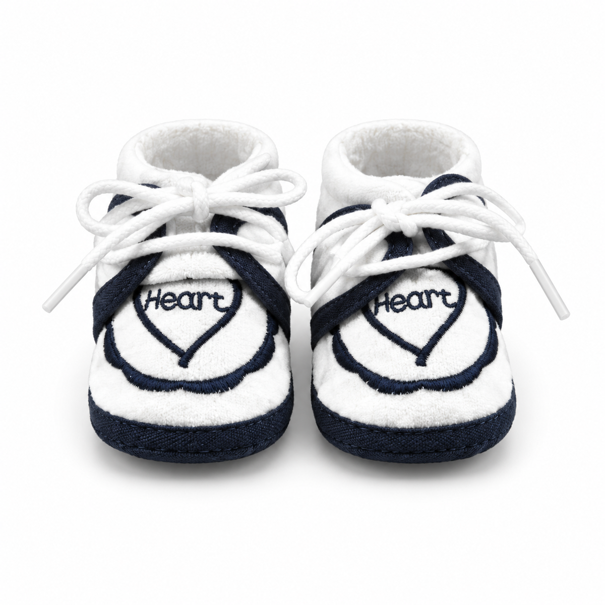 BABY CASUAL COTTON SHOES HEART BLACK