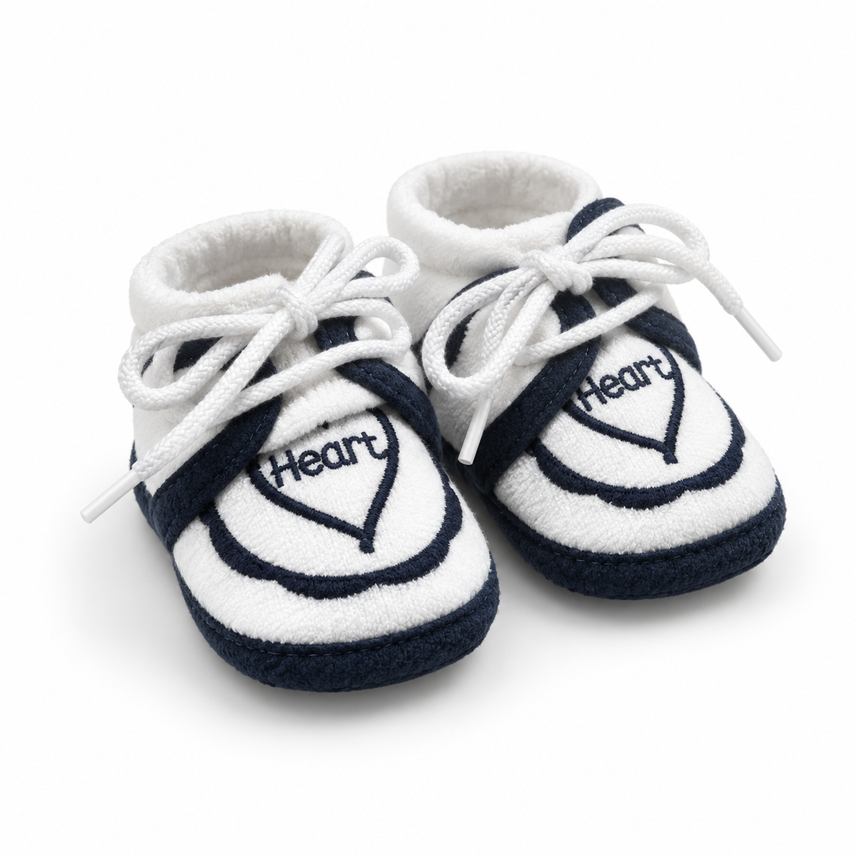 BABY CASUAL COTTON SHOES HEART BLACK