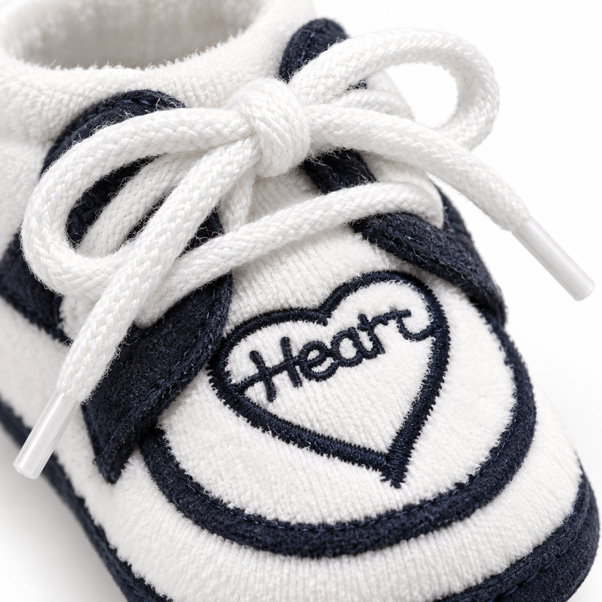 BABY CASUAL COTTON SHOES HEART BLACK