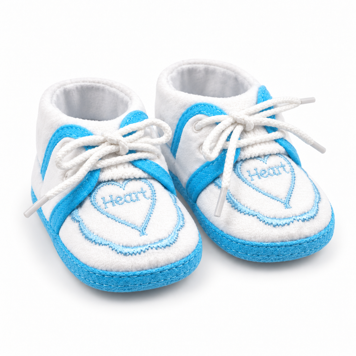 BABY CASUAL COTTON SHOES HEART BLUE