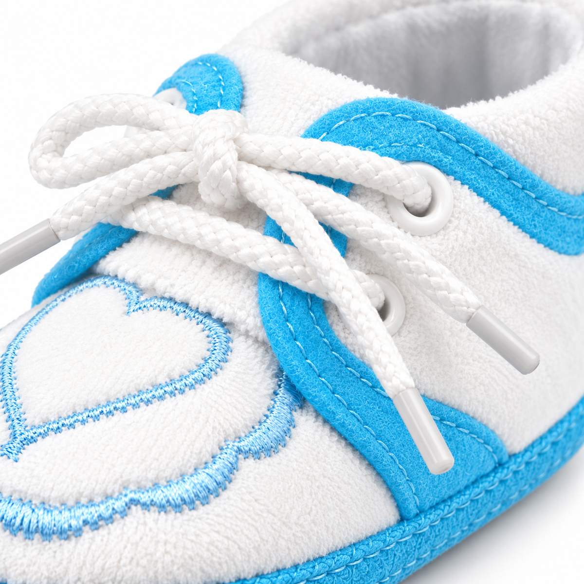 BABY CASUAL COTTON SHOES HEART BLUE