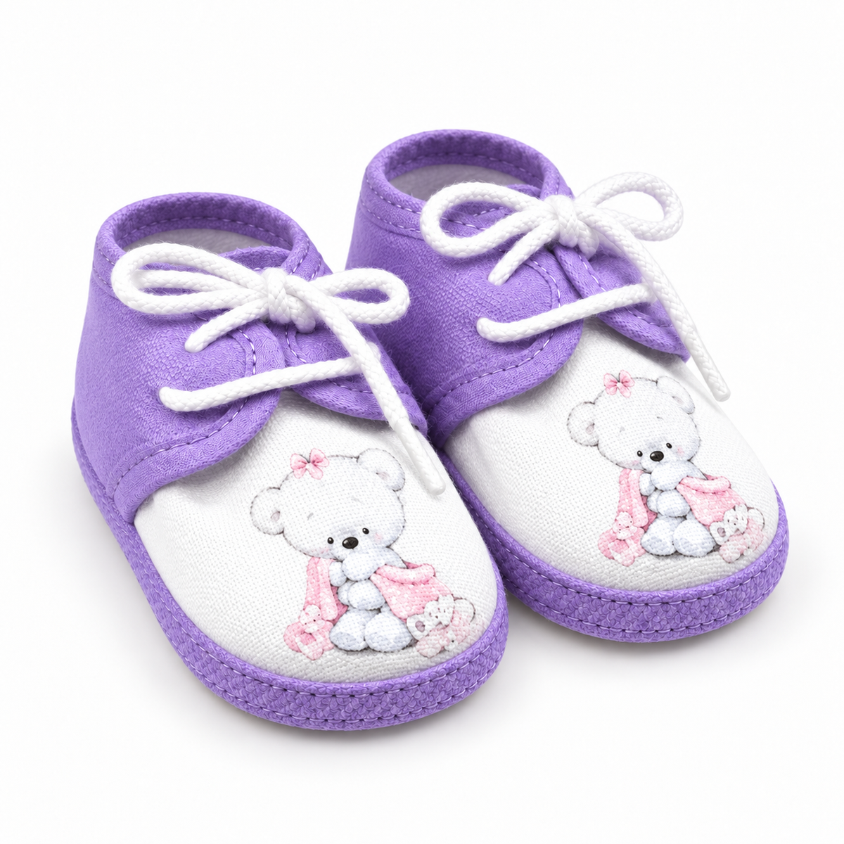 BABY CASUAL COTTON SHOES PURPLE