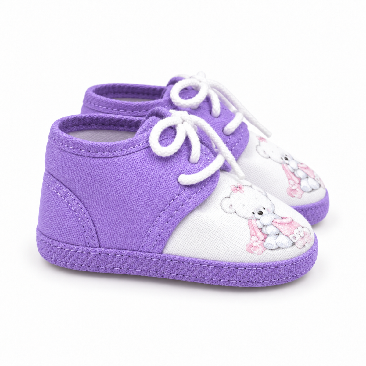 BABY CASUAL COTTON SHOES PURPLE