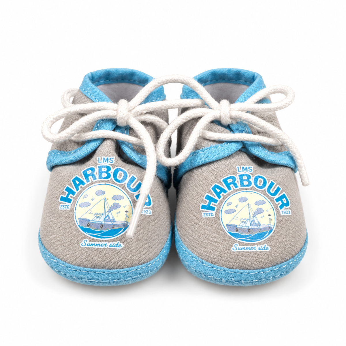 BABY CASUAL COTTON SHOES THE HARBOUR GREY
