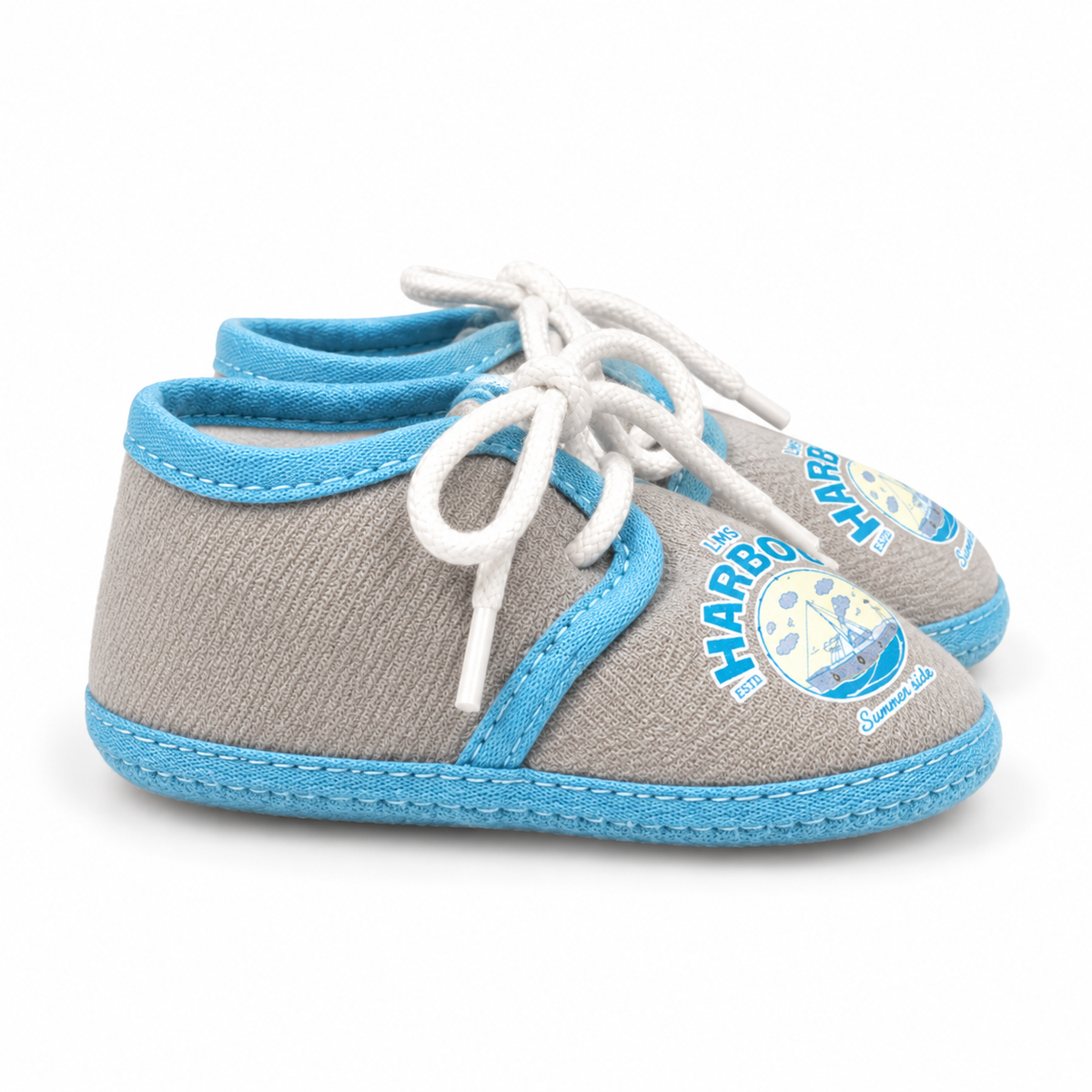 BABY CASUAL COTTON SHOES THE HARBOUR GREY