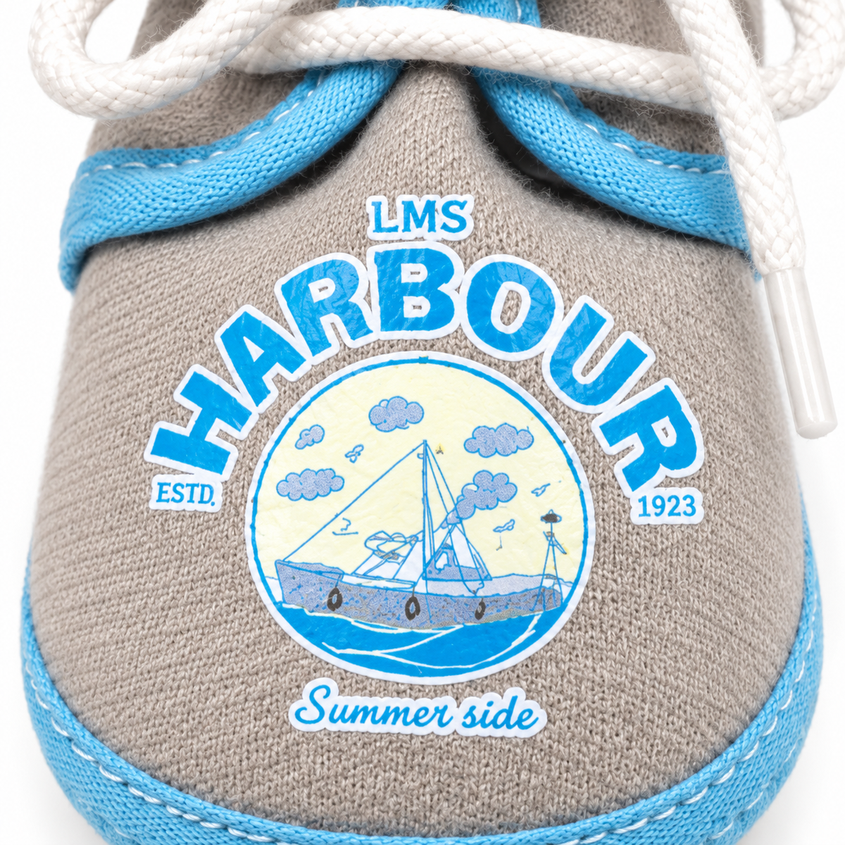 BABY CASUAL COTTON SHOES THE HARBOUR GREY