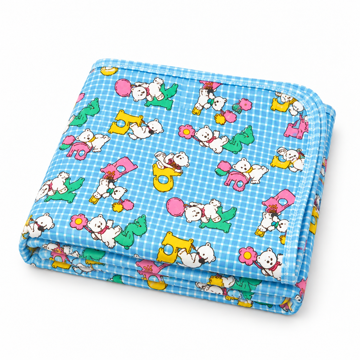 BABY CHANGING PLASTIC SHEET BALOON BEAR BLUE XL