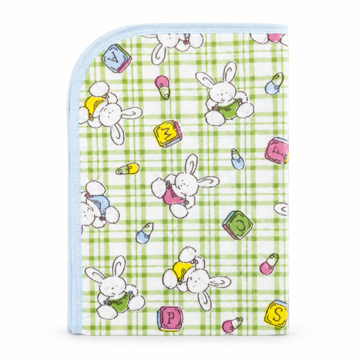 BABY CHANGING PLASTIC SHEET BUNNY WHITE SMALL