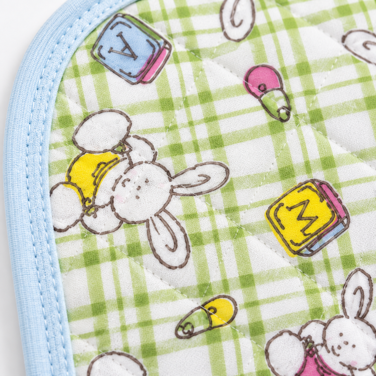BABY CHANGING PLASTIC SHEET BUNNY WHITE SMALL