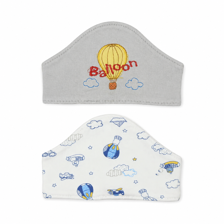 BABY HAIR BAND 2PCS SET BALOON GREY