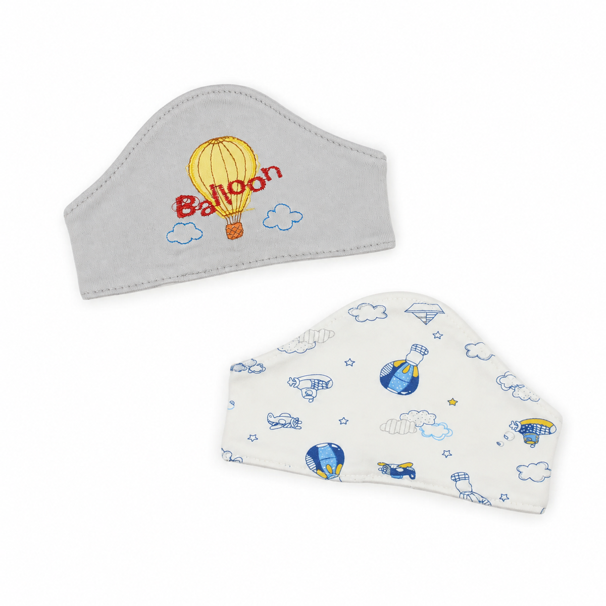 BABY HAIR BAND 2PCS SET BALOON GREY