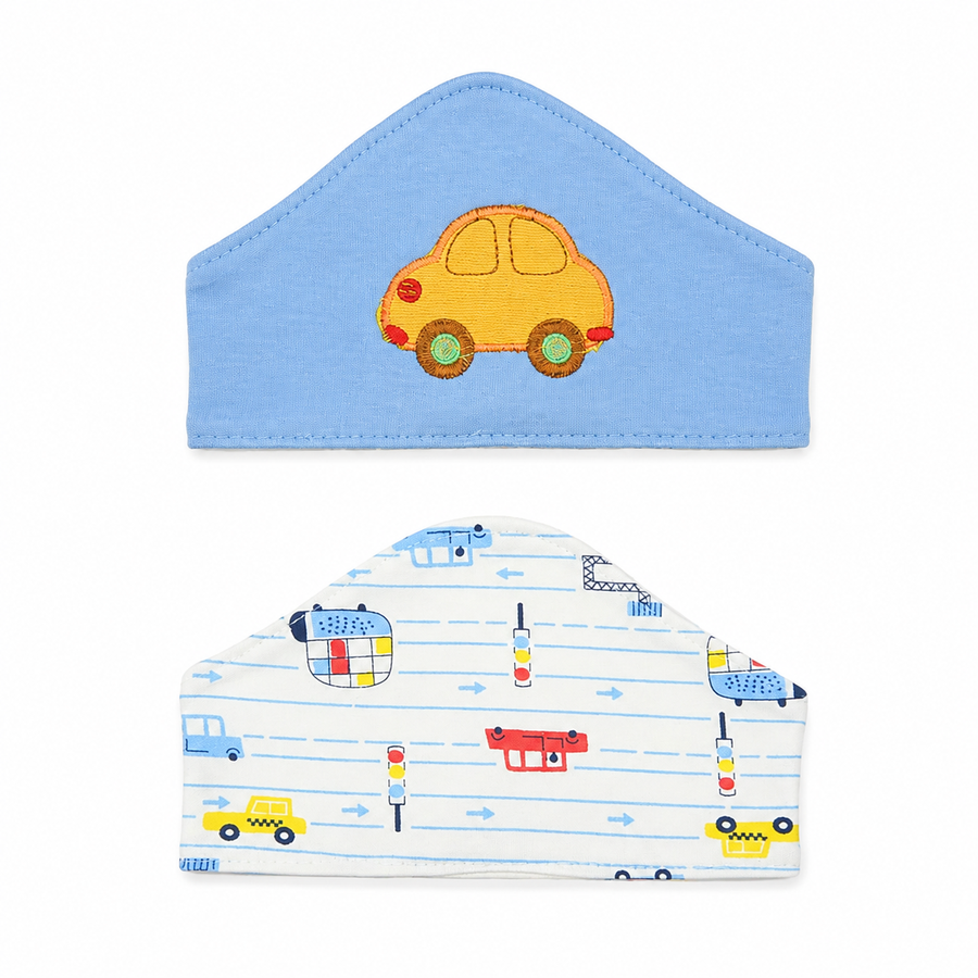 BABY HAIR BAND 2PCS SET CAR BLUE