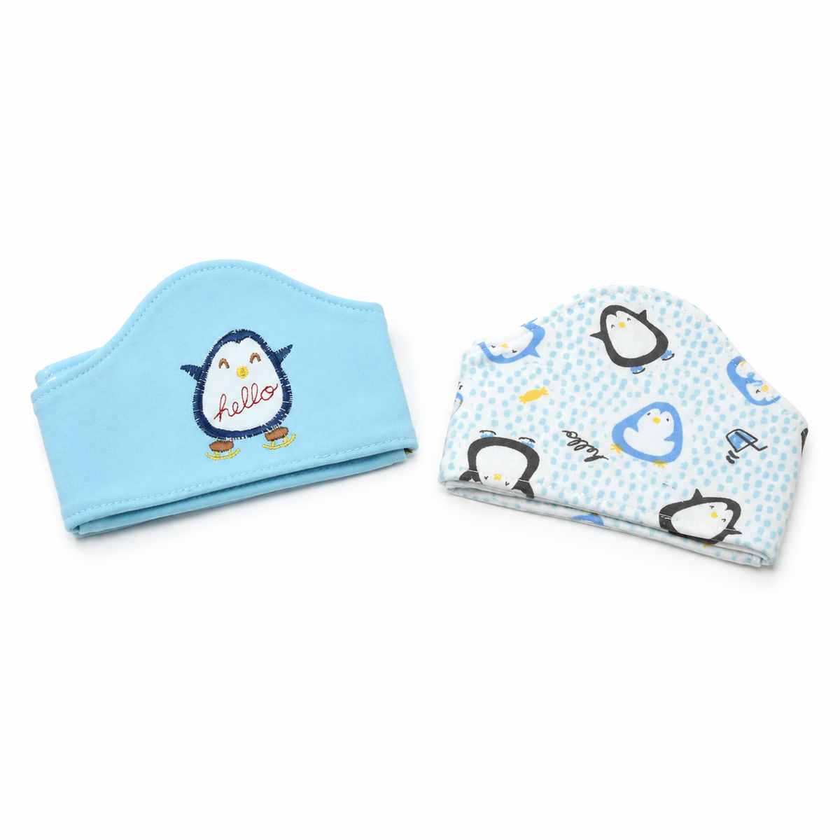 BABY HAIR BAND 2PCS SET PIGEON CYAN