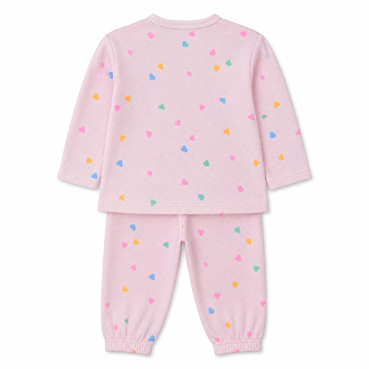 BABY 2PCS SUIT HEART PRINTED PINK