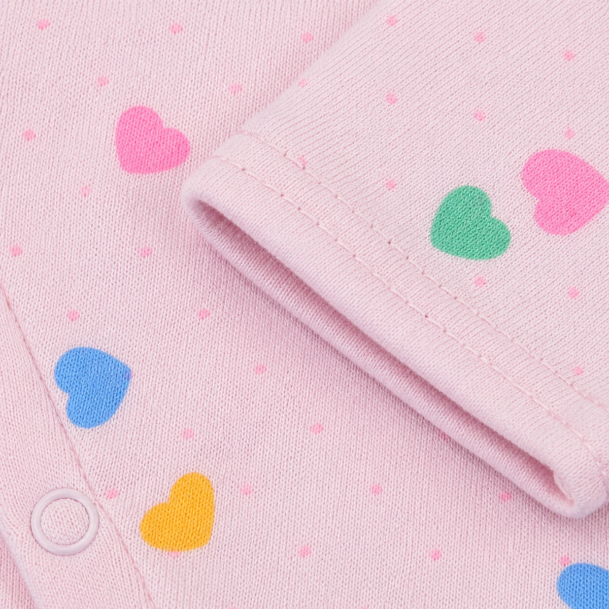 BABY 2PCS SUIT HEART PRINTED PINK