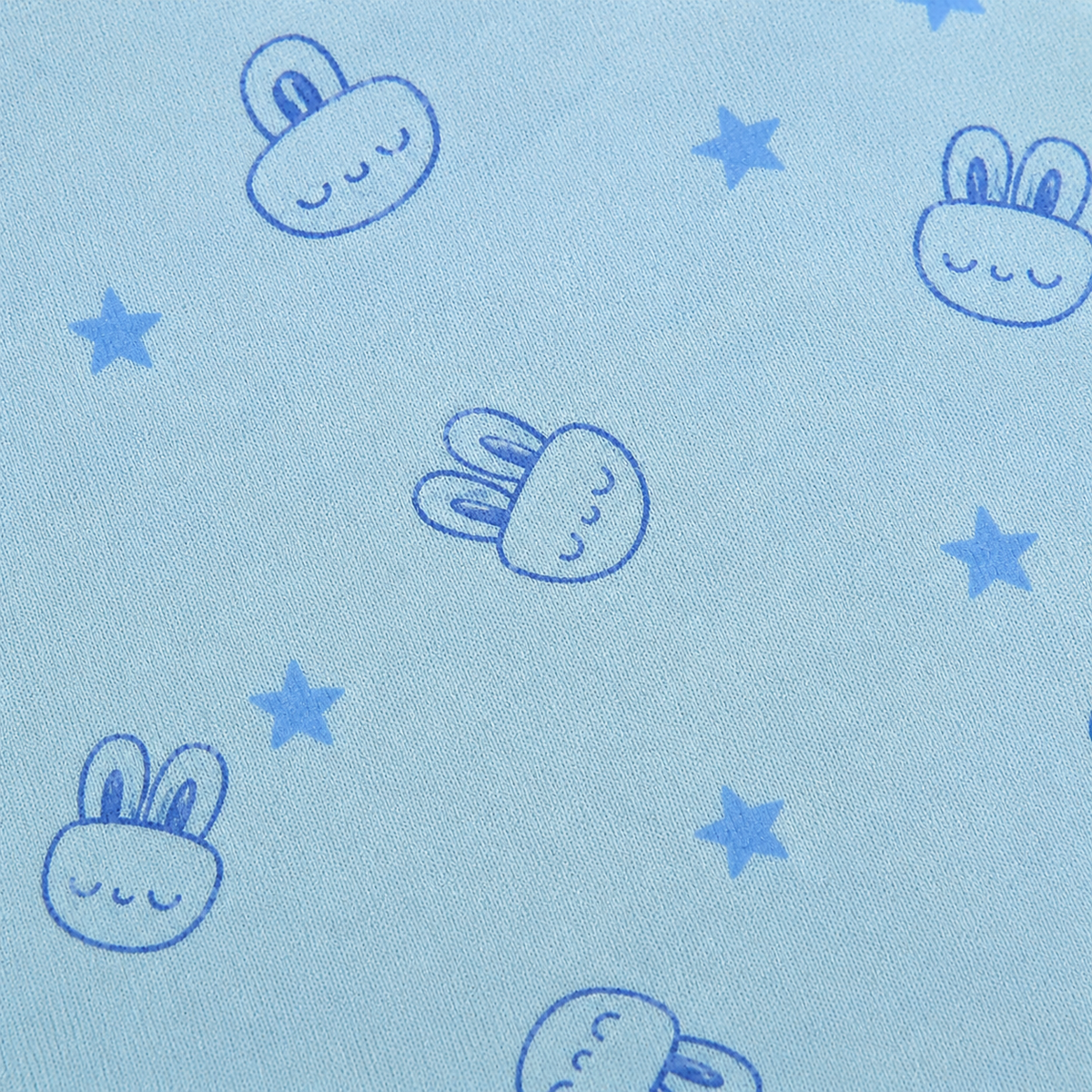 KIDZO BABY 2PCS SUIT BUNNY PRINTED BLUE