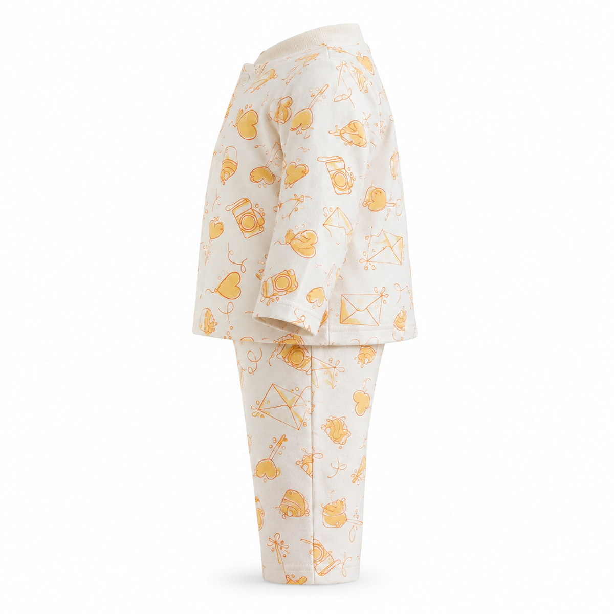 KIDZO BABY 2PCS SUIT PRINTED PEACH