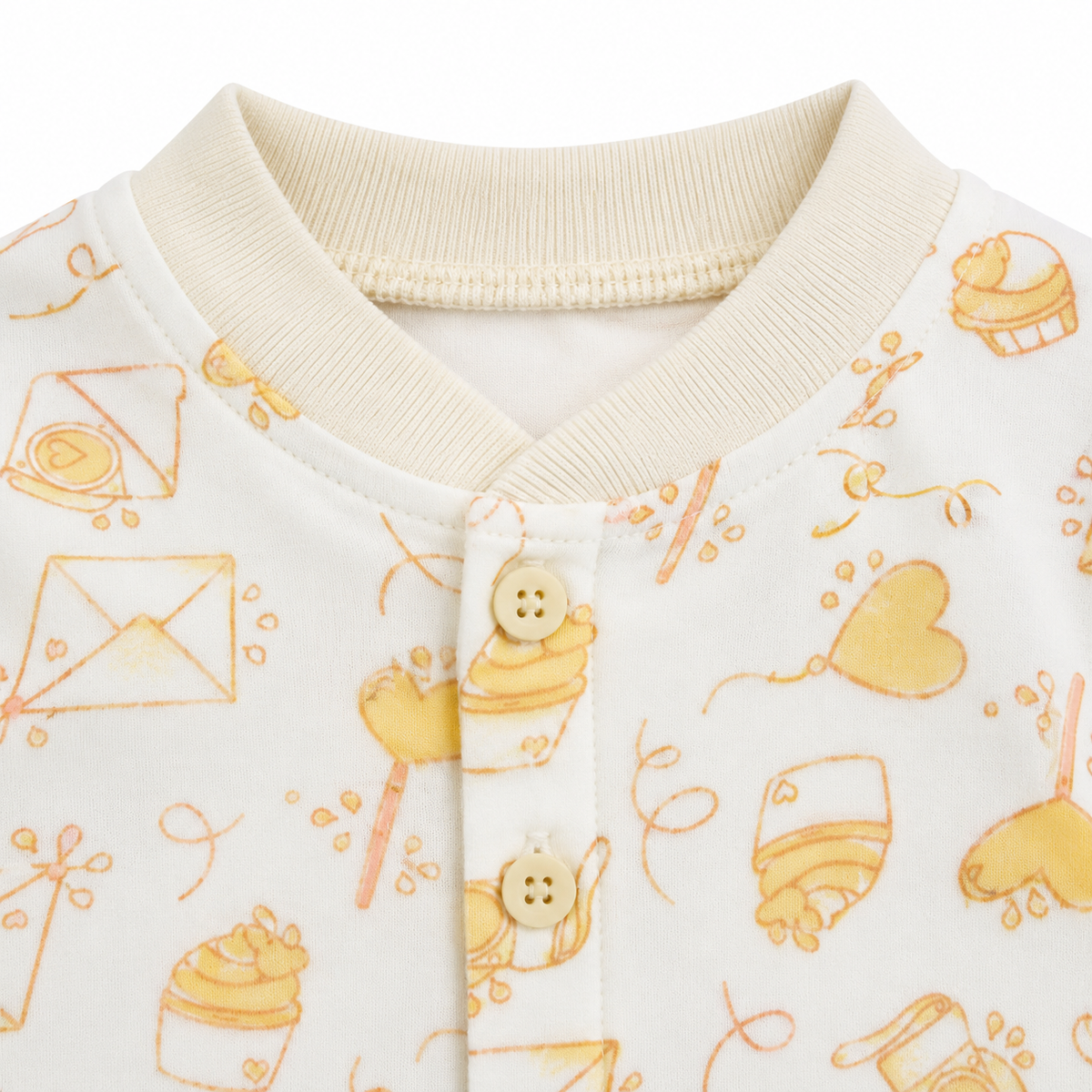 KIDZO BABY 2PCS SUIT PRINTED PEACH