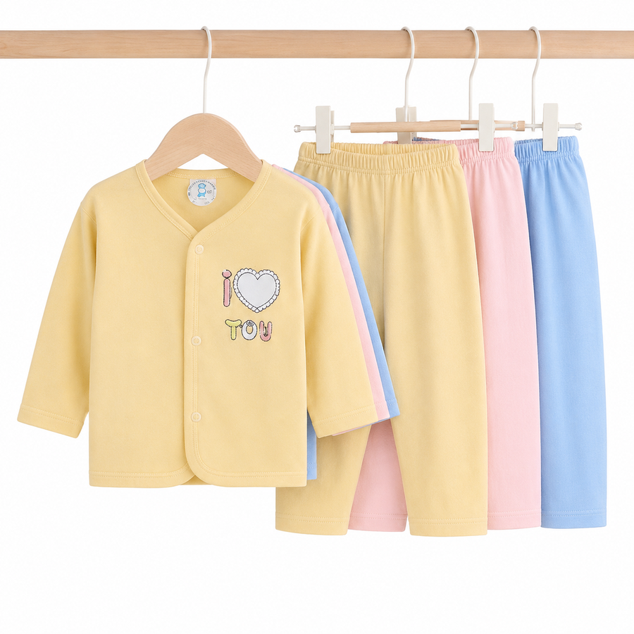 Baby Kotrai 2-Piece Suit 3-Pack – Blue