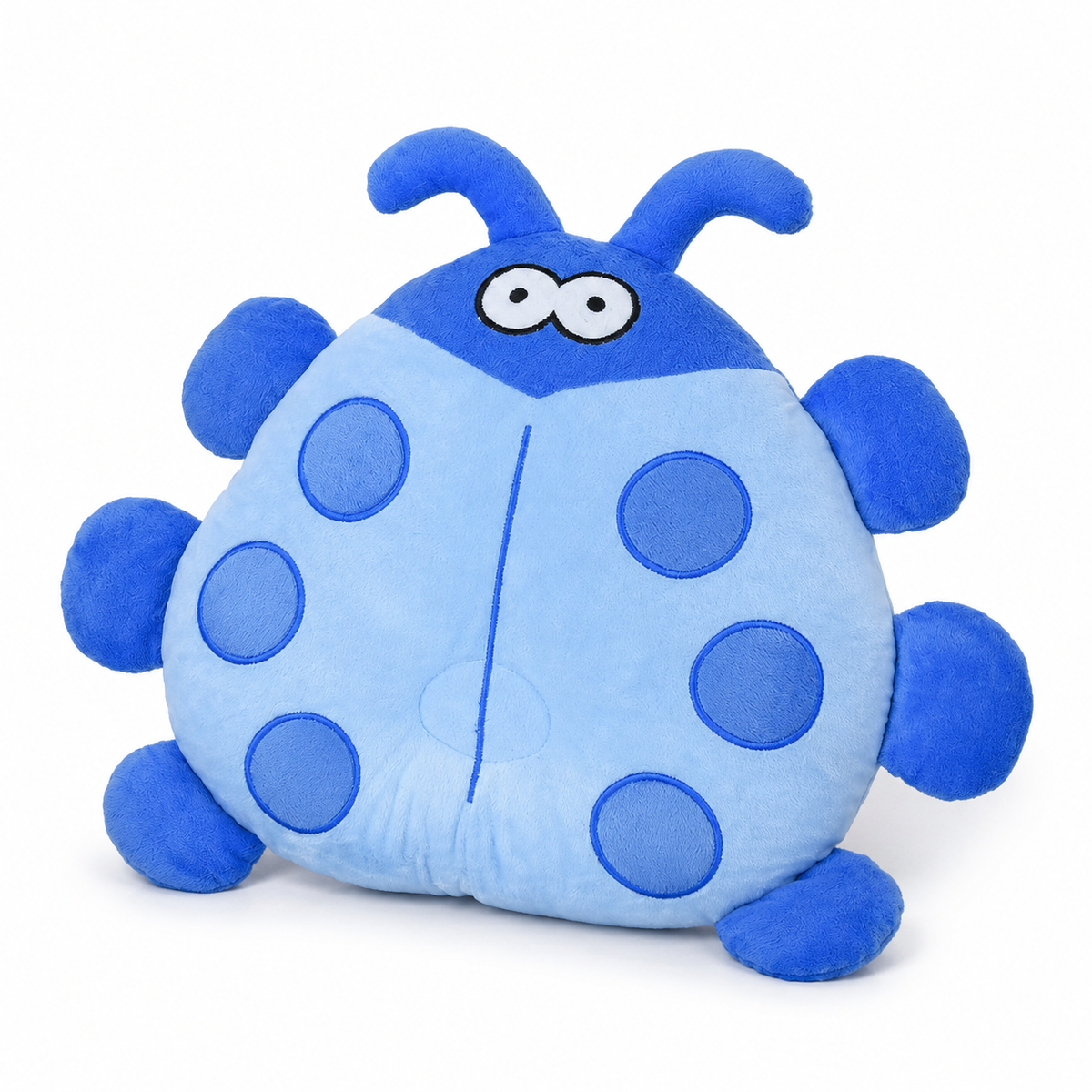 Blue Bug-Shaped Baby Pillow