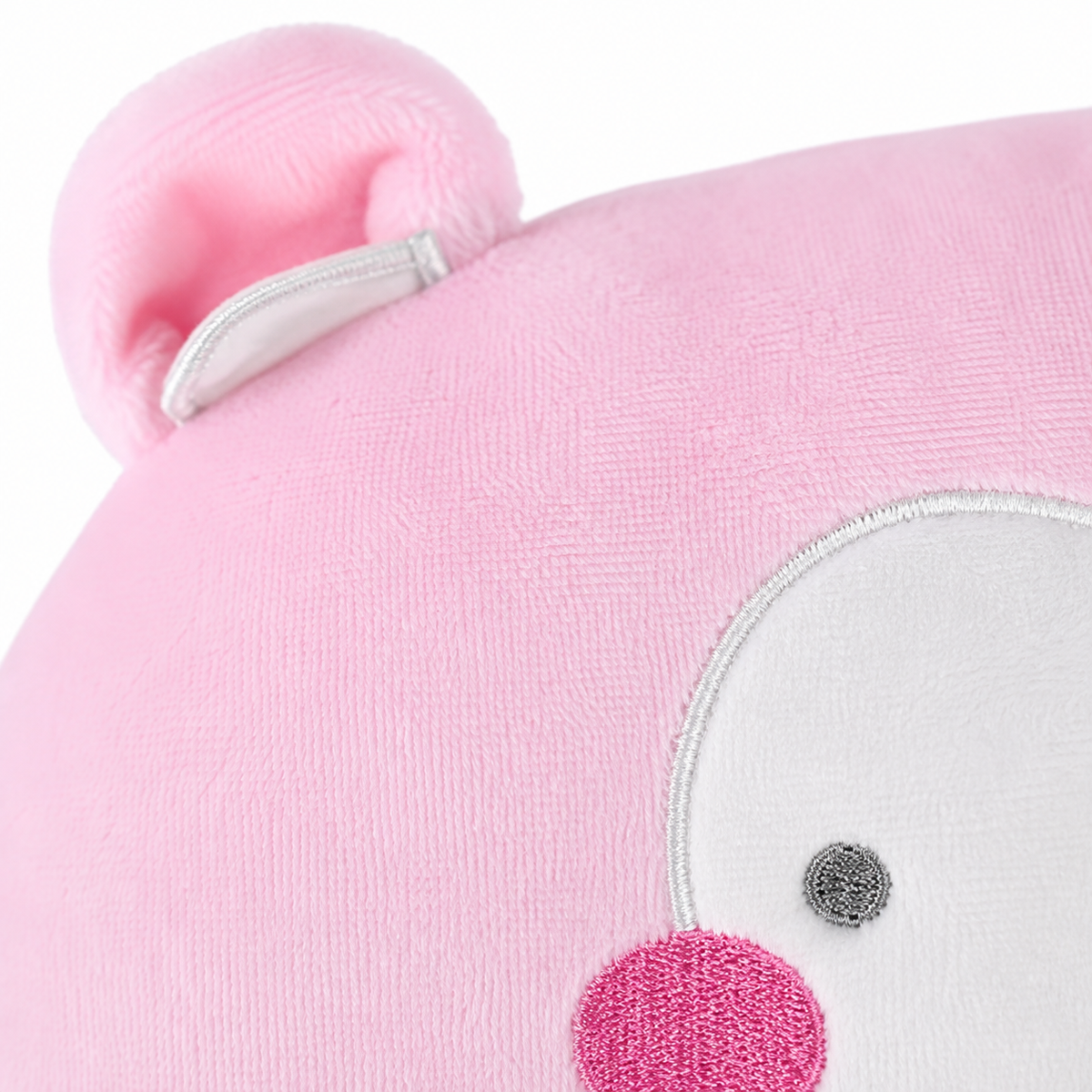 Pink Hippo-Shaped Baby Pillow
