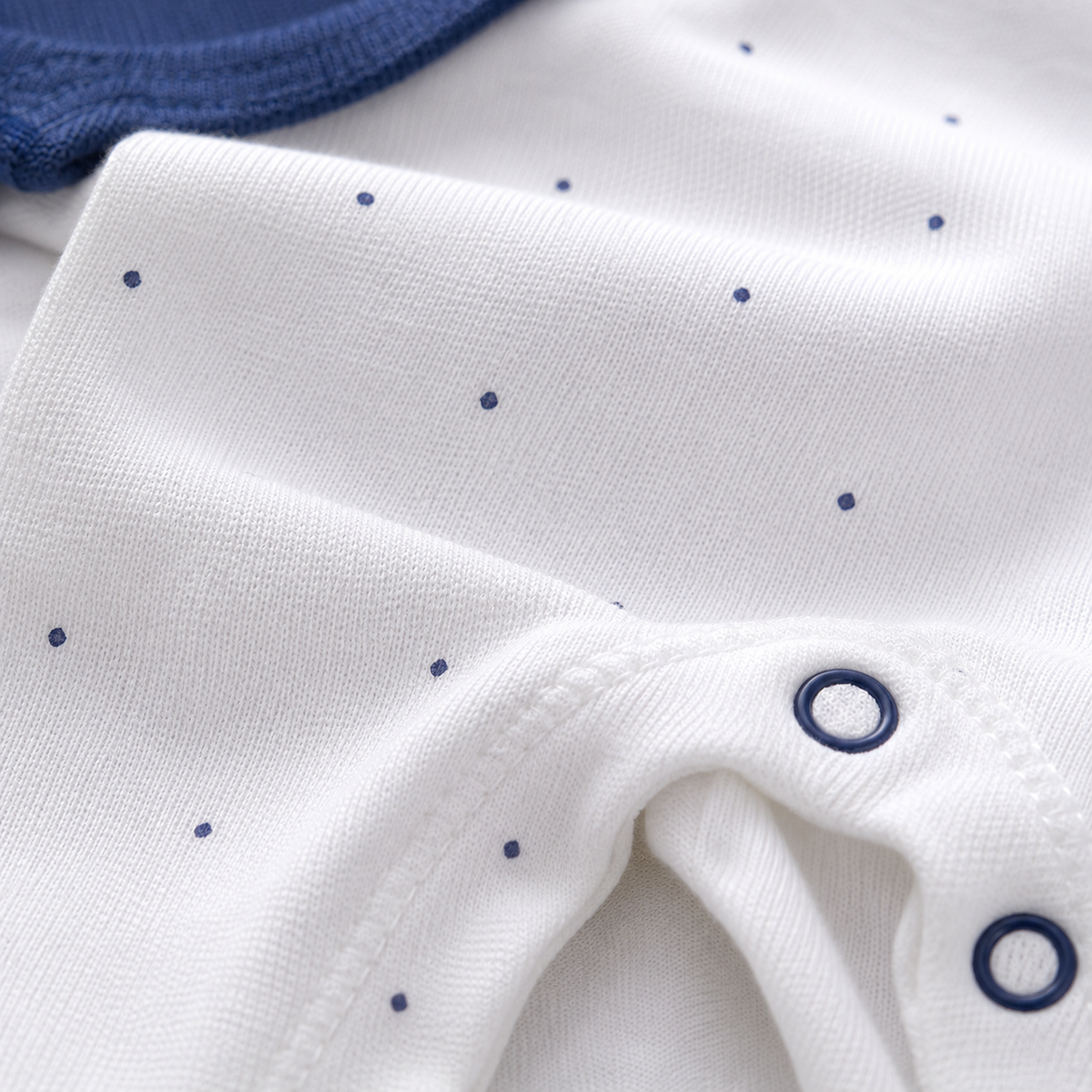 Baby Cotton Rompers 3-Pack – Navy Blue Penguin Print
