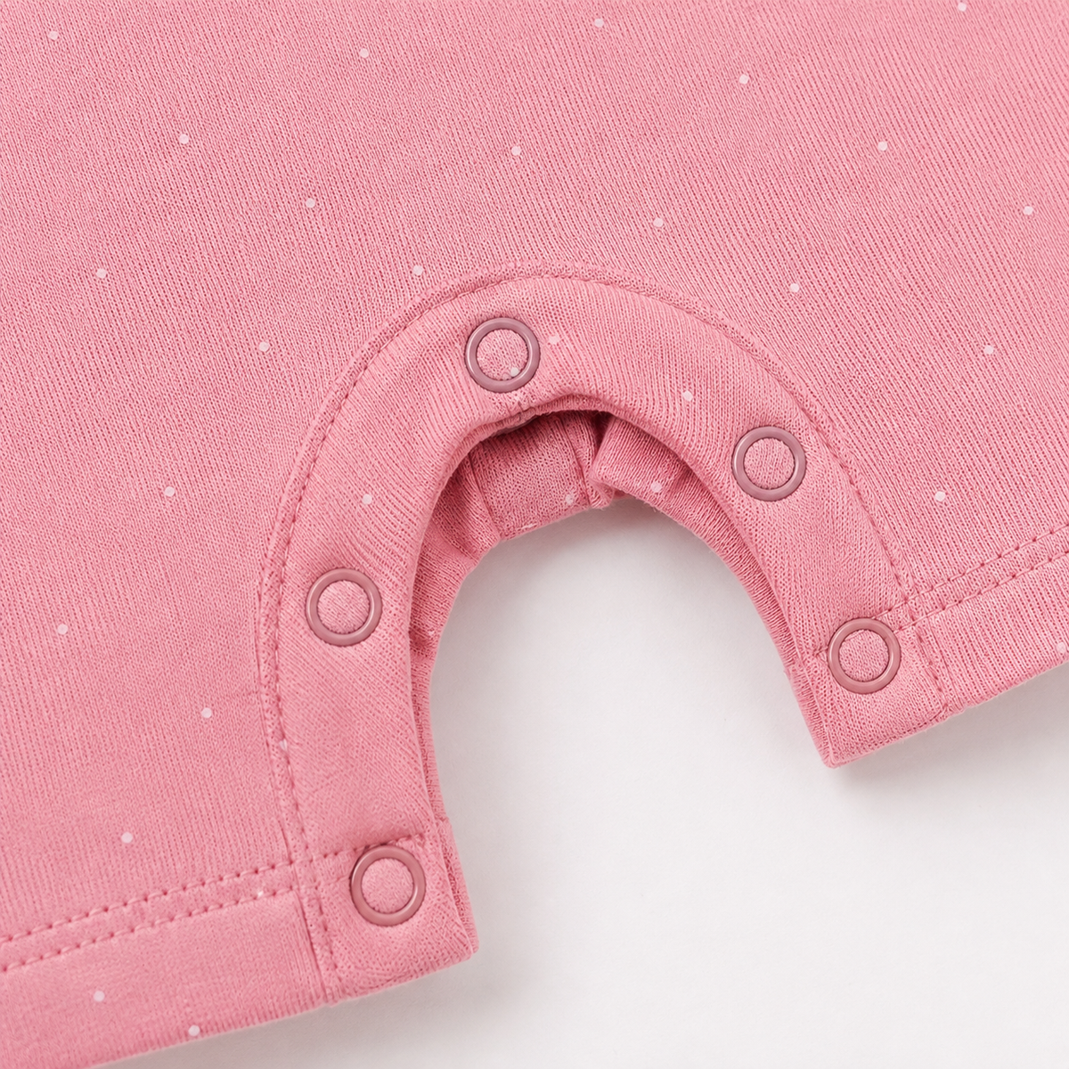 Short-Sleeve Cotton Baby Rompers 3-Pack – Pink Teddy
