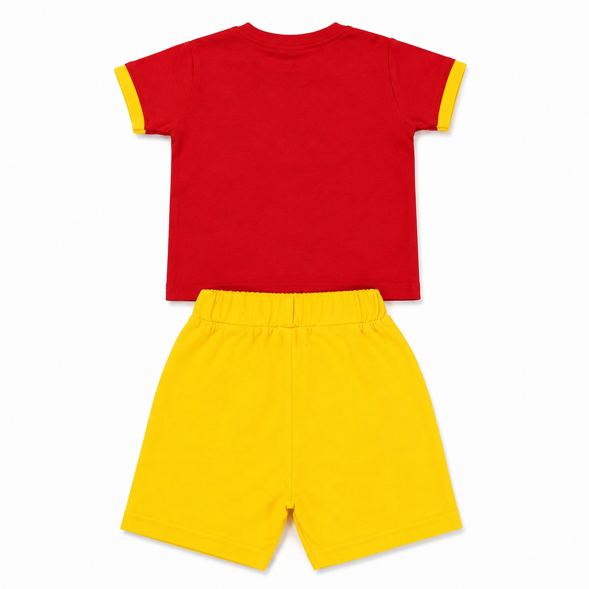 Imported Soft Cool Fabric Summer Outfit - Red & Yellow