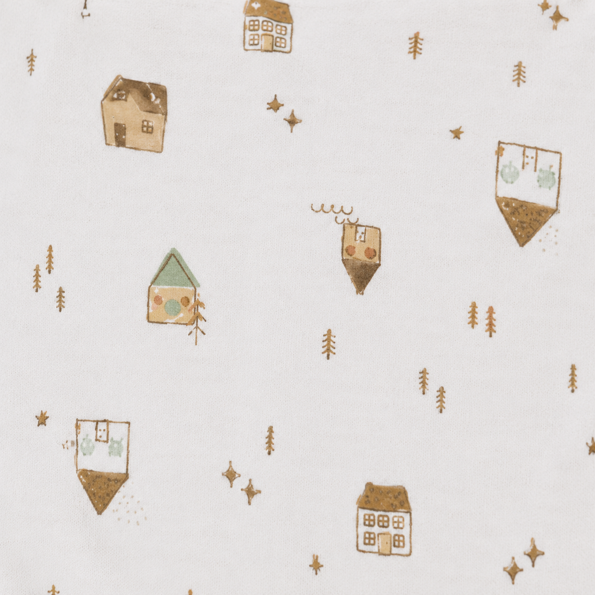 Baby Swaddle Wrap – White & Peach Cottage Print by Kidzo