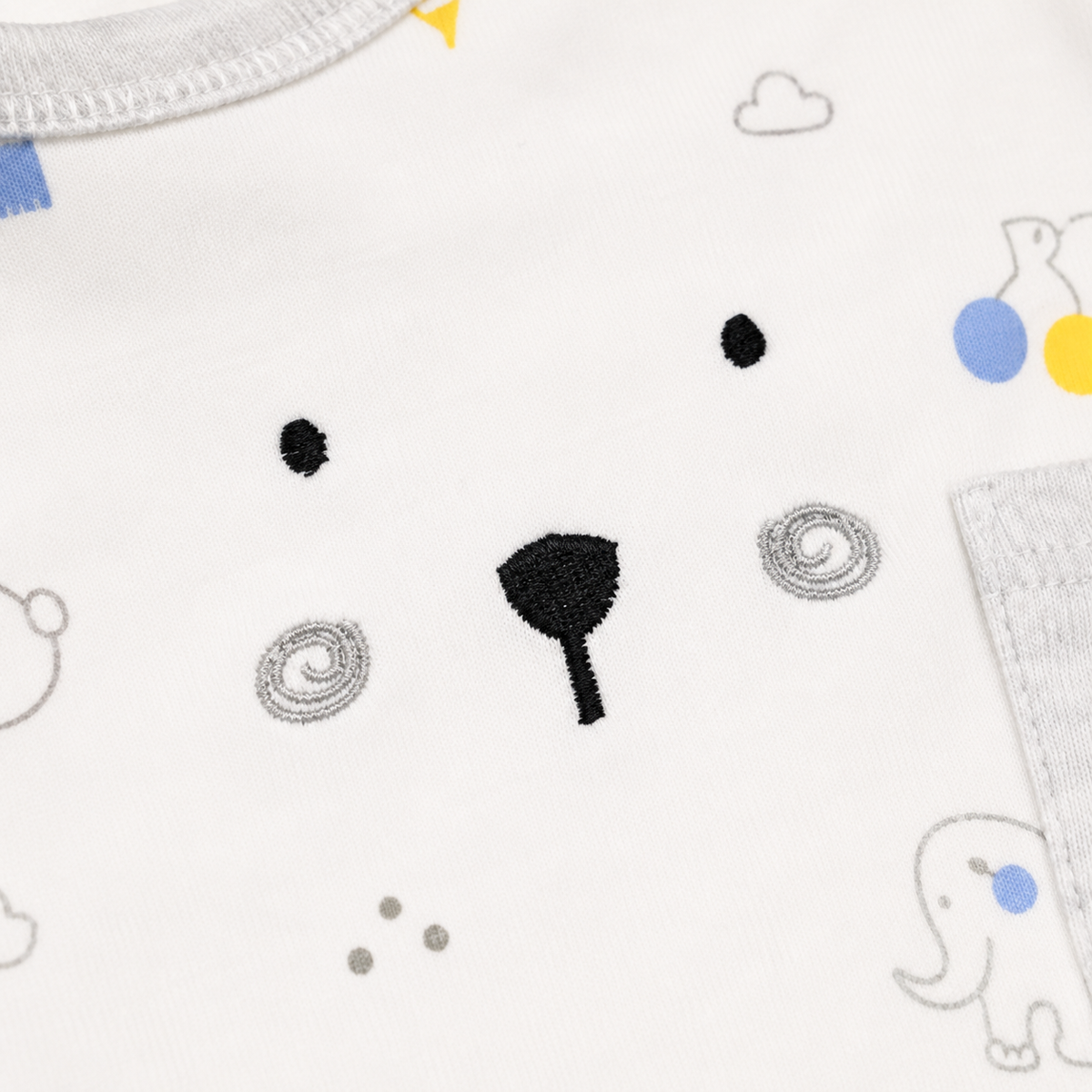 Newborn Starter Set 10-Piece, Grey Joker Print