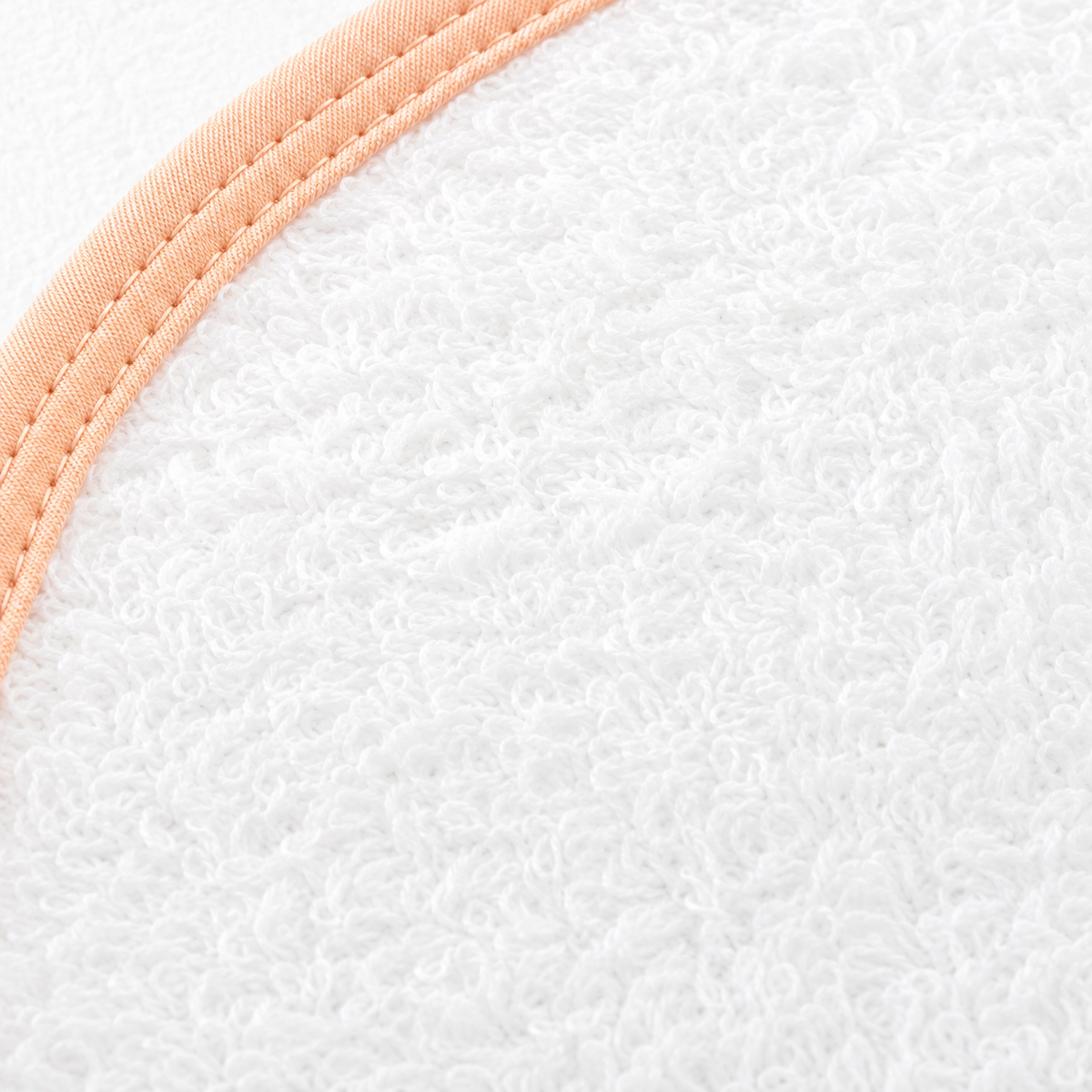 Seniors Cotton Baby Bath Towel, White Cat Design