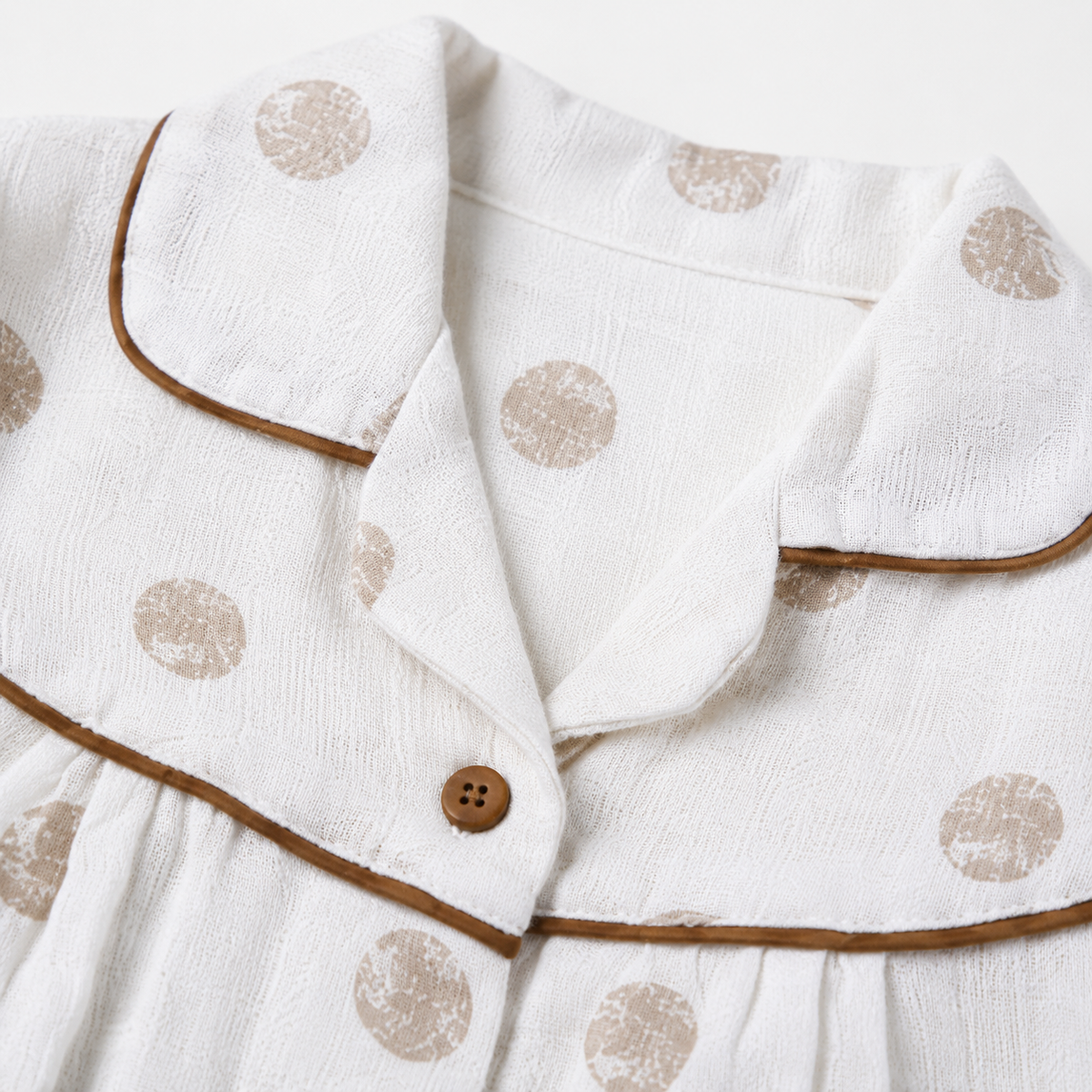 Kidzo Baby Night Suits Dotted Print Brown