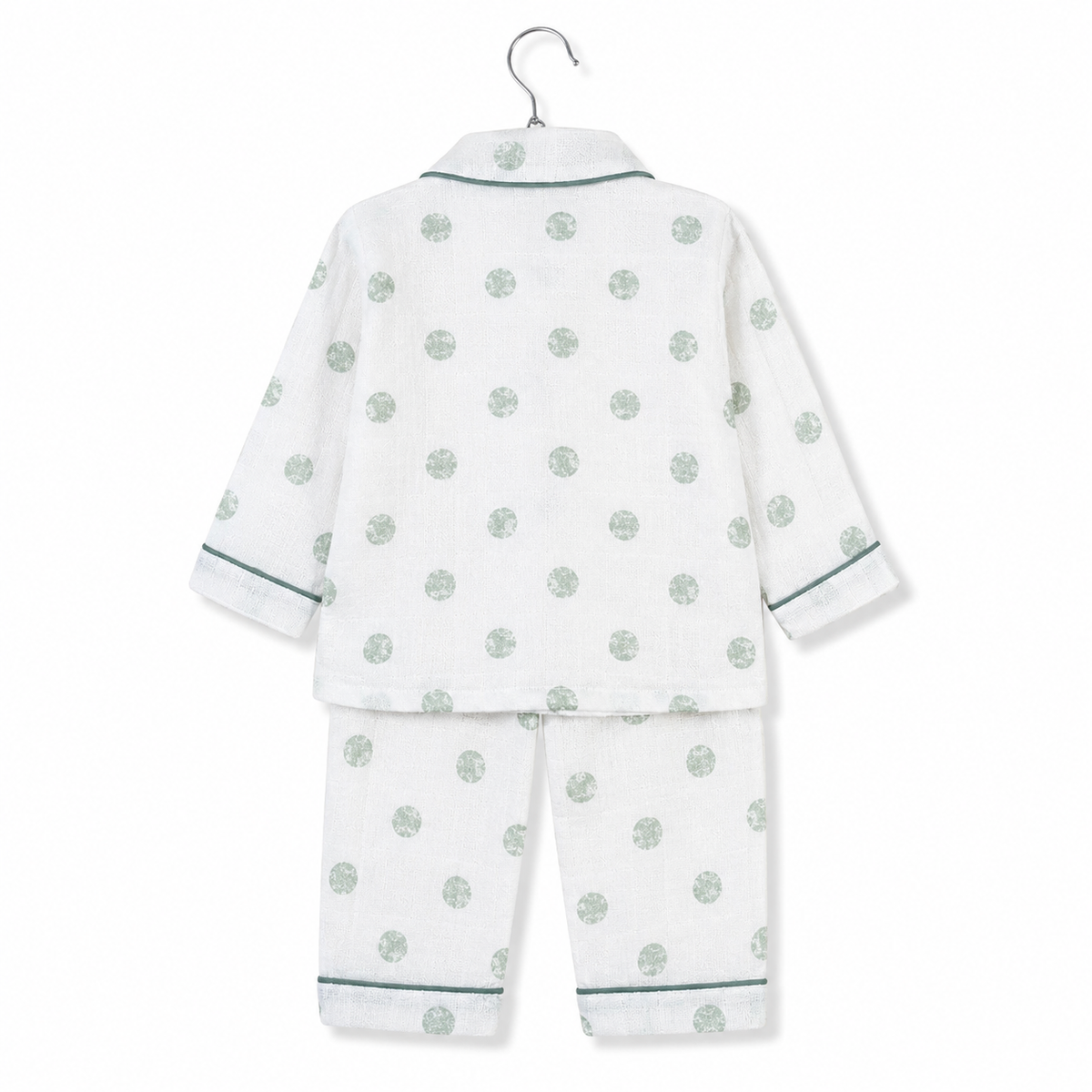Kidzo Baby Night Suits Dotted Print Green