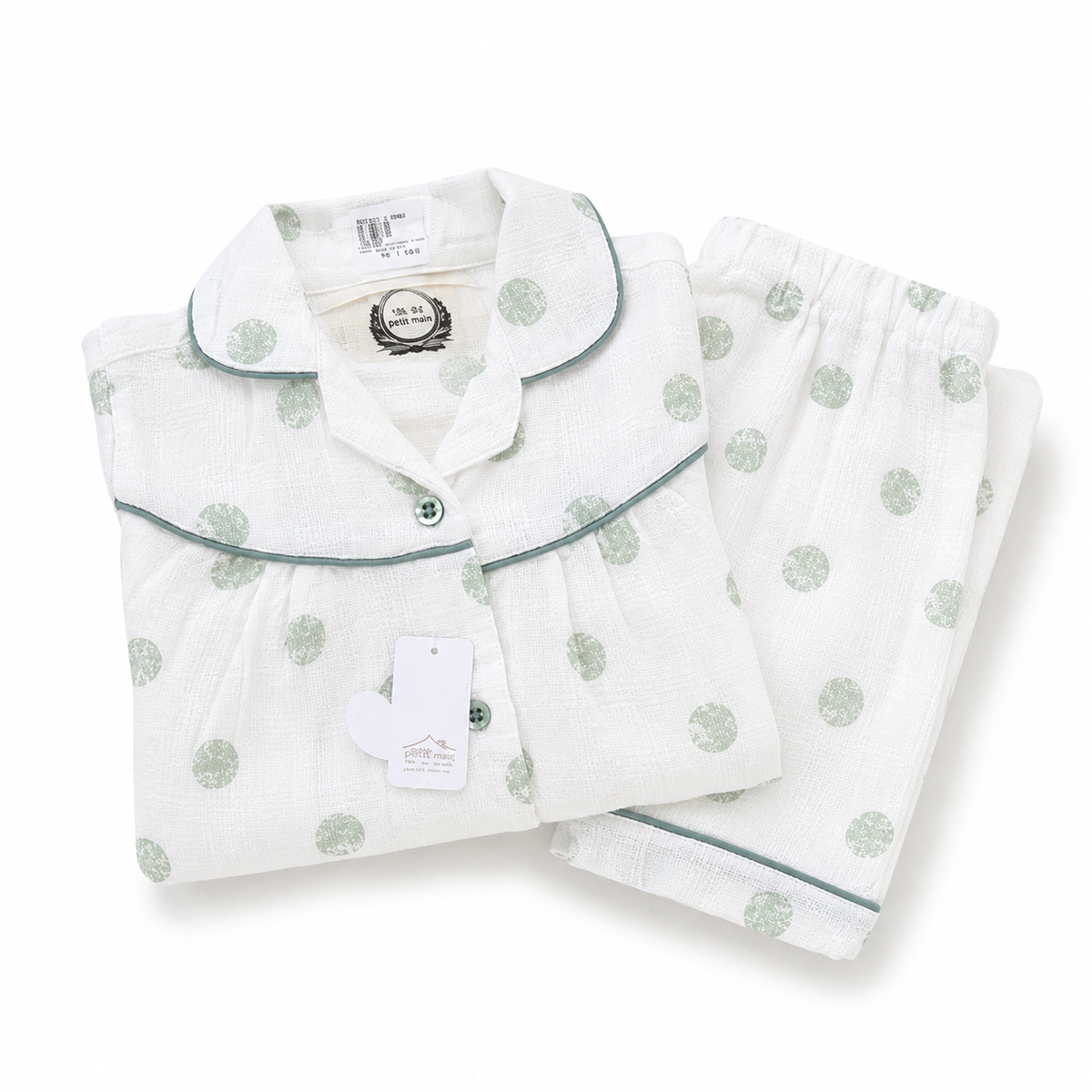 Kidzo Baby Night Suits Dotted Print Green
