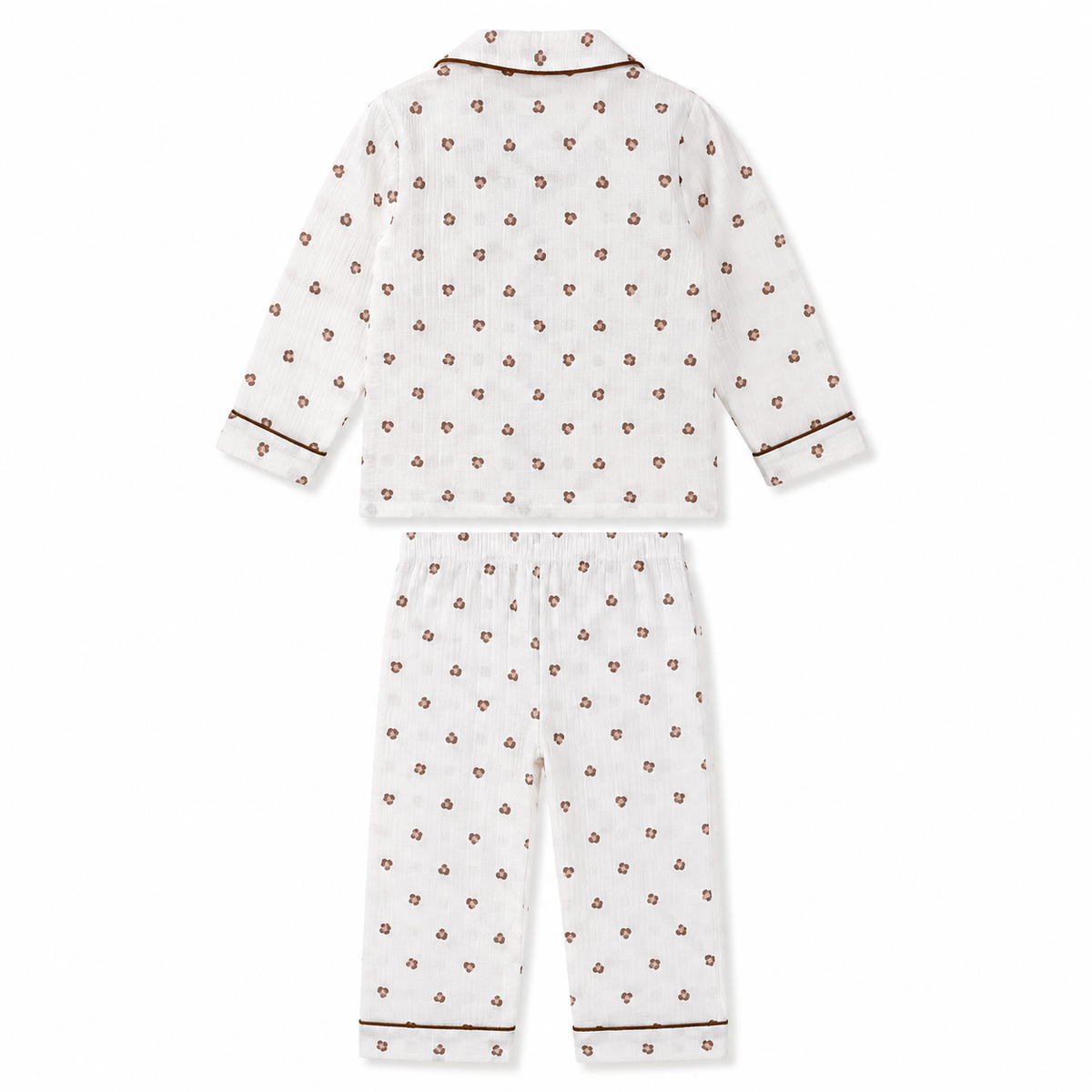 Kidzo Baby Night Suits Mini Panther Print Brown