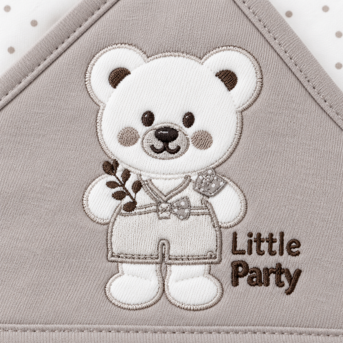 STARTER SET 11 PIECES BABY NEW BORN ESSENTIALS TEDDY BEAR THEM GREY COLOUR