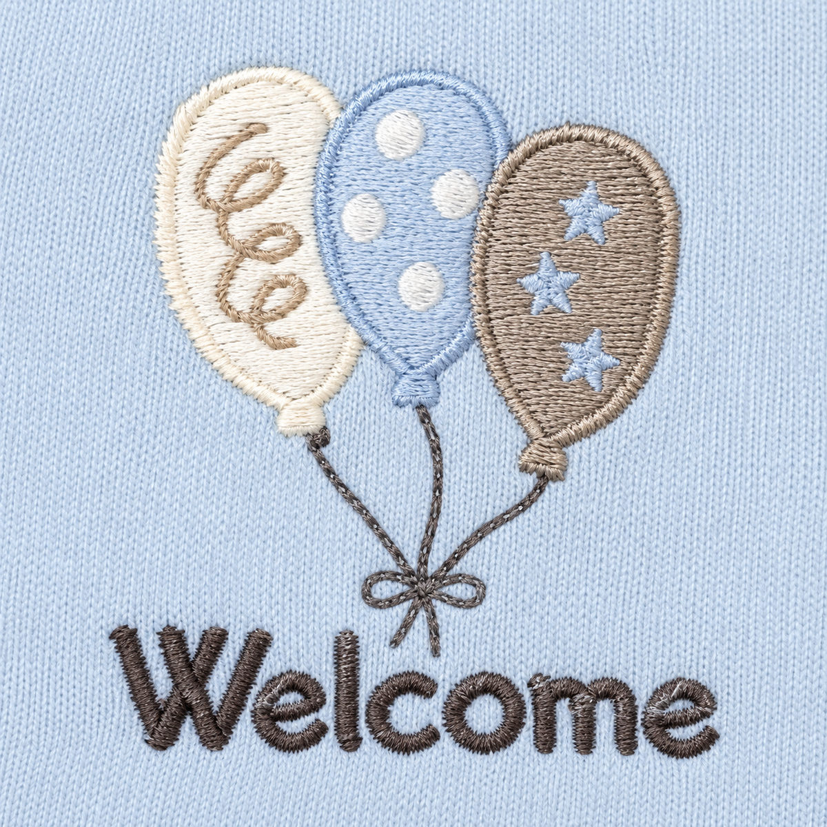 STARTER SET 11 PIECES BABY NEW BORN ESSENTIALS WELCOM BABY PRINT BLUE COLOUR