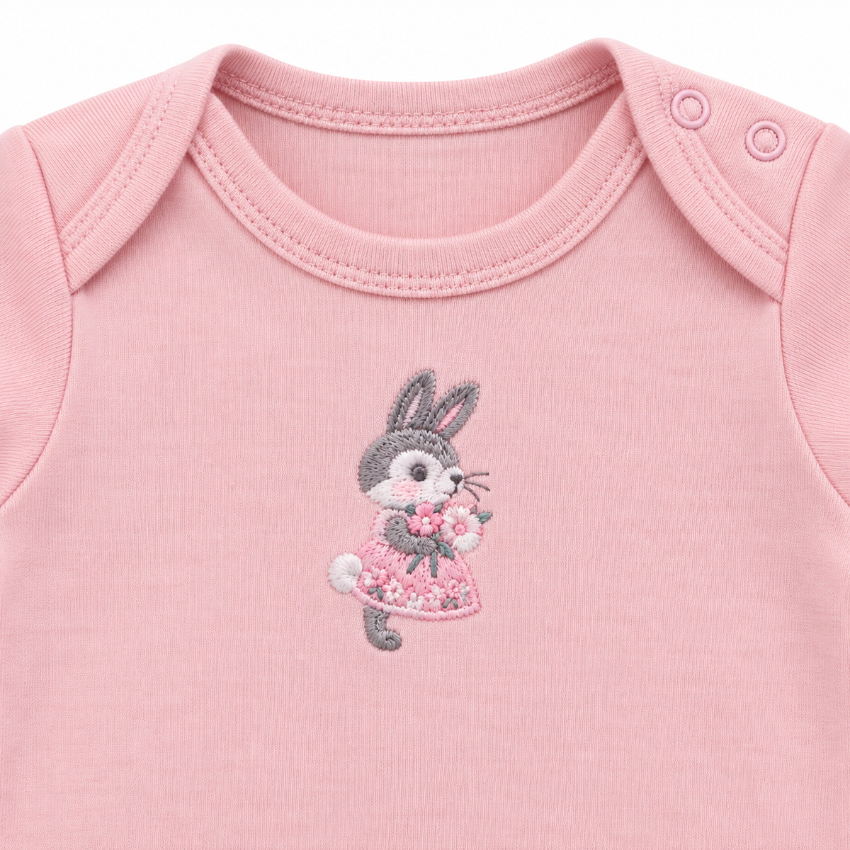 Short-Sleeve Cotton Baby Rompers 3-Pack – Pink Mickey Mouse