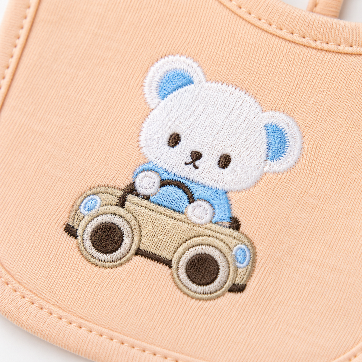 STARTER SET 11 PIECES BABY NEW BORN ESSENTIALS CAR BEAR THEM LIGHT PEACH COLOUR