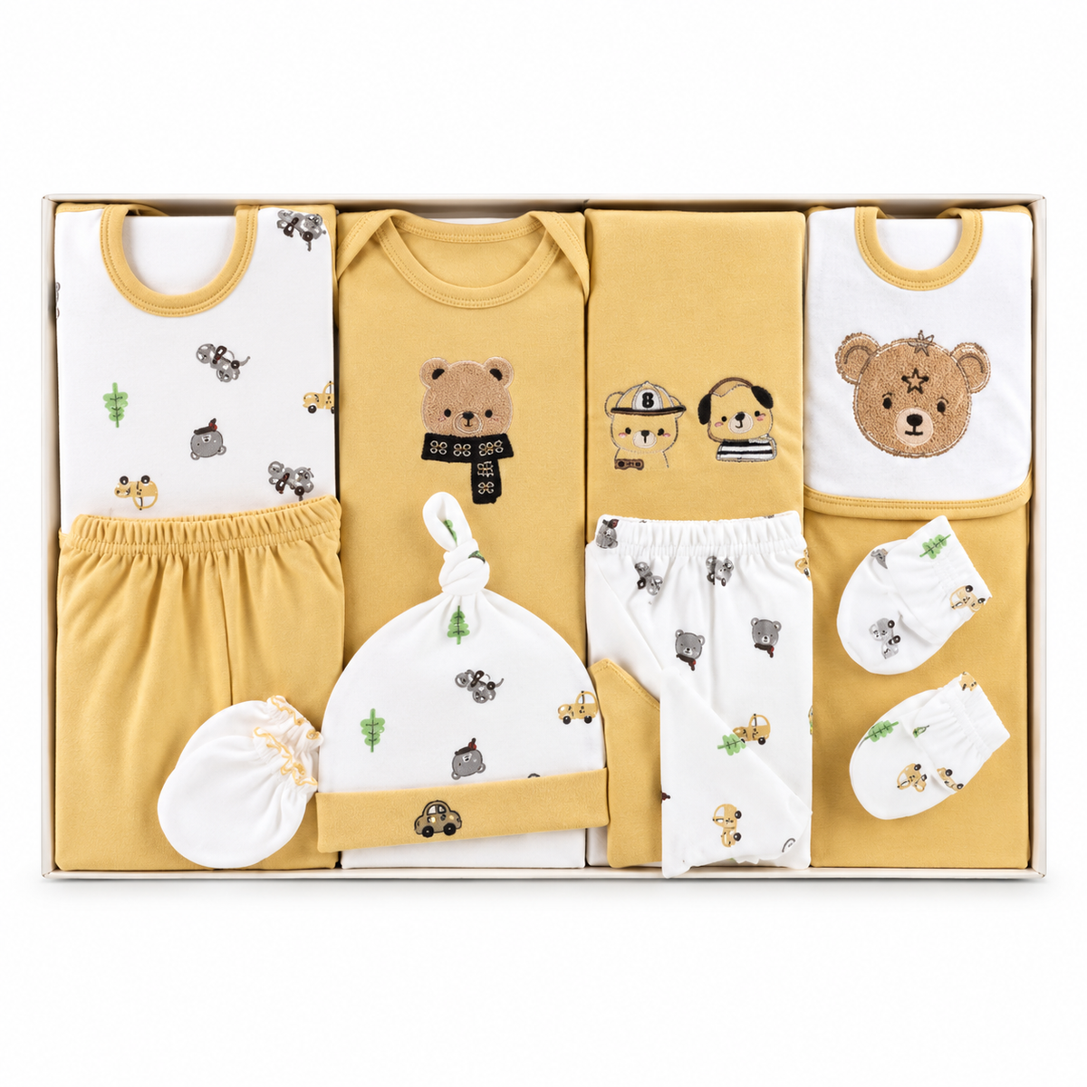 Gift Box 12 Pieces Baby Dream Cute Animals Light Brown/White