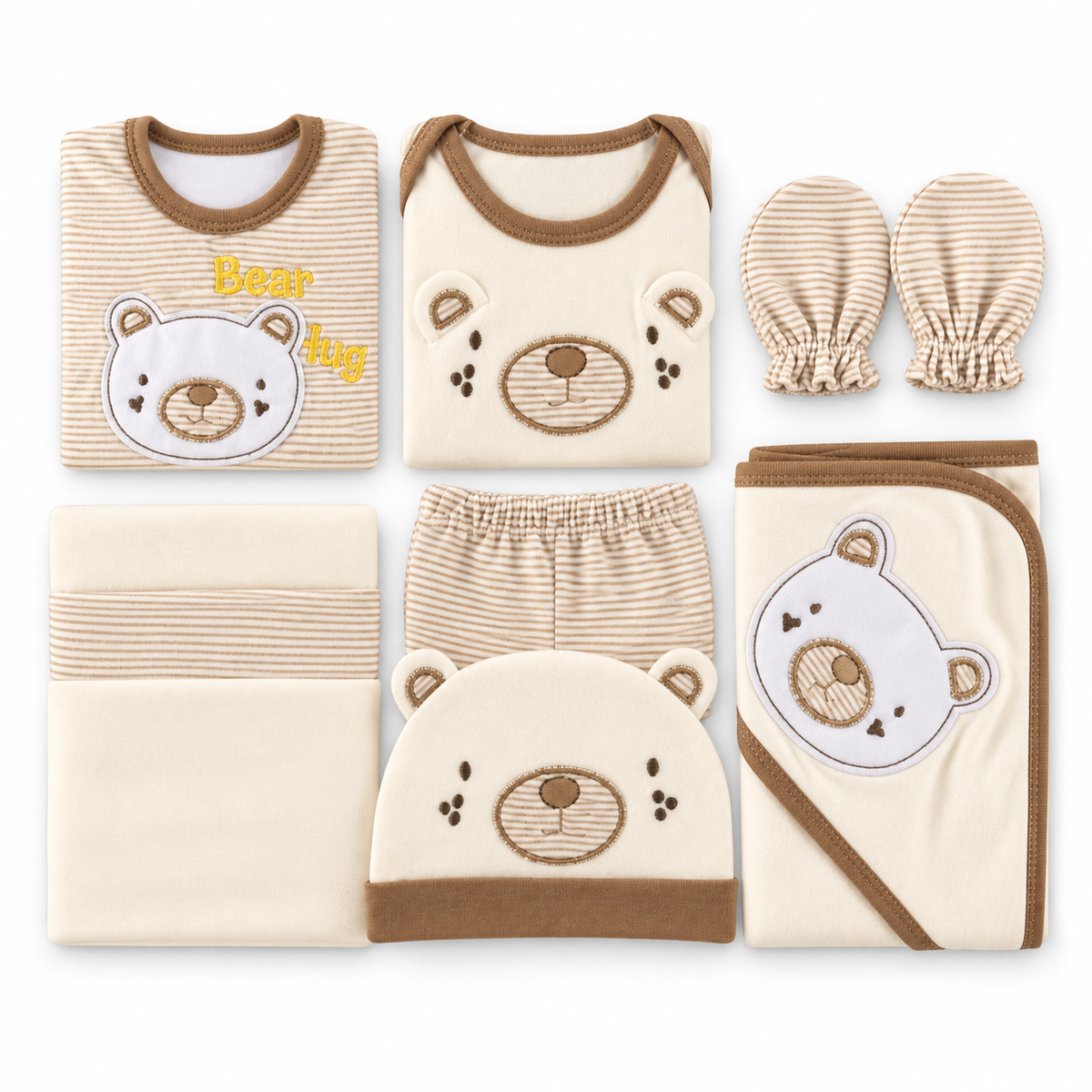 Gift Box 9 Pieces Disney Lining Bear Brown/Skin