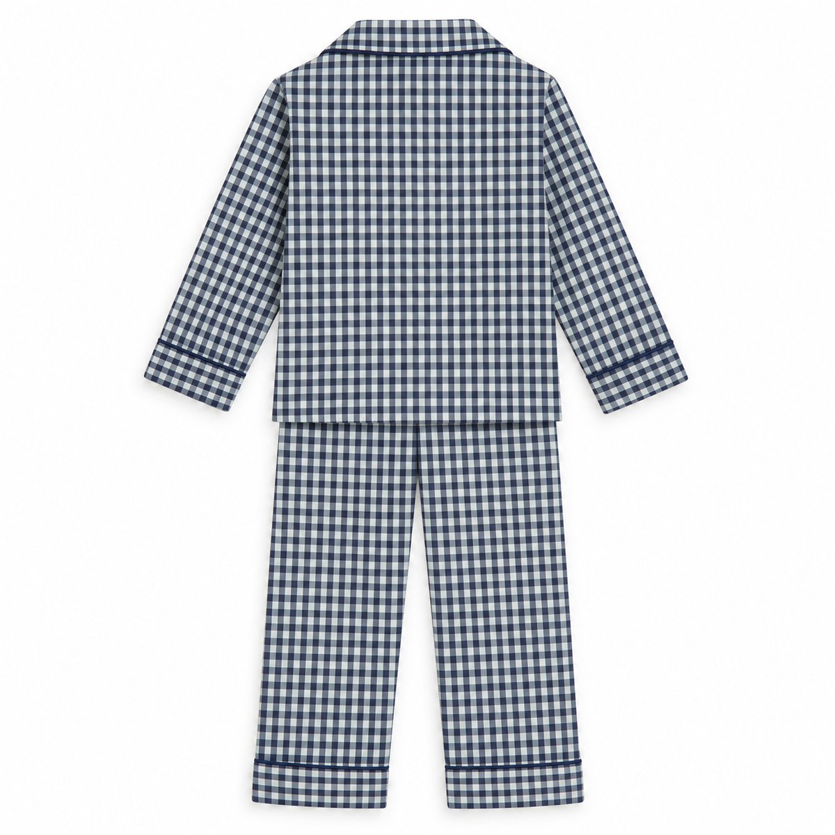 KIDZO BABY NIGHT SUIT CHECK BLUE WITH POCKET