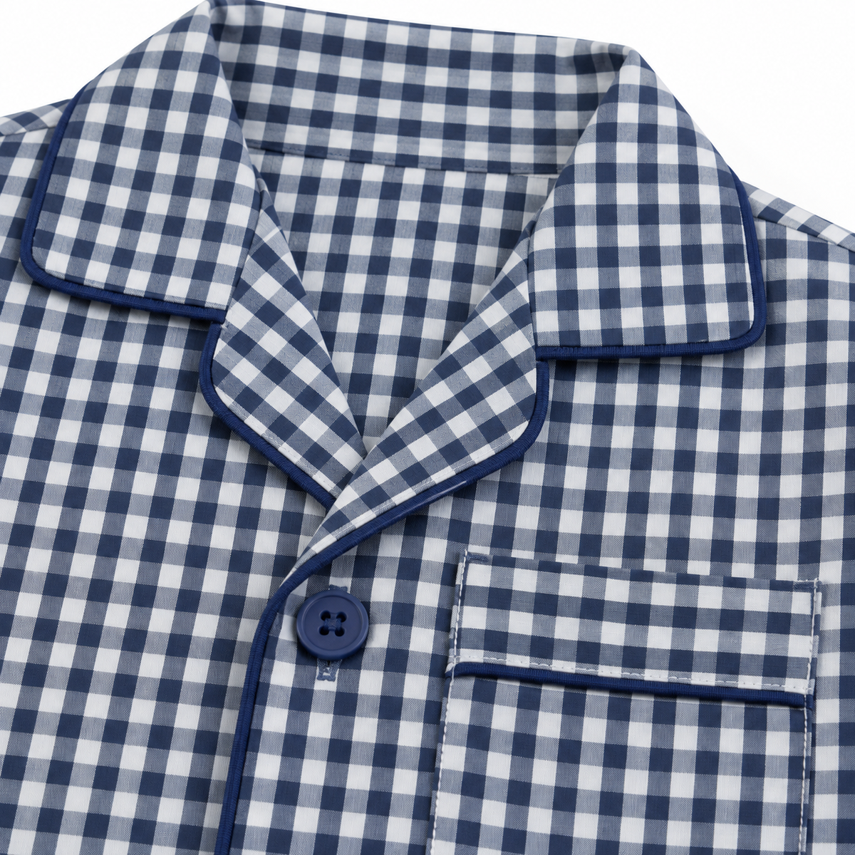 KIDZO BABY NIGHT SUIT CHECK BLUE WITH POCKET