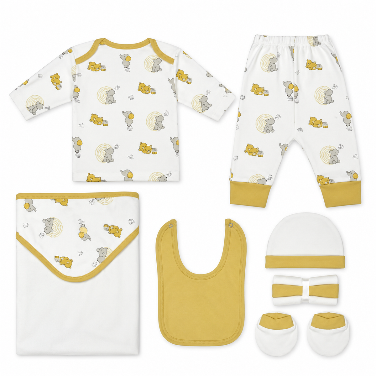 BABY STARTER SET 10 PIECES BEAR/CUPCAKE BROWN
