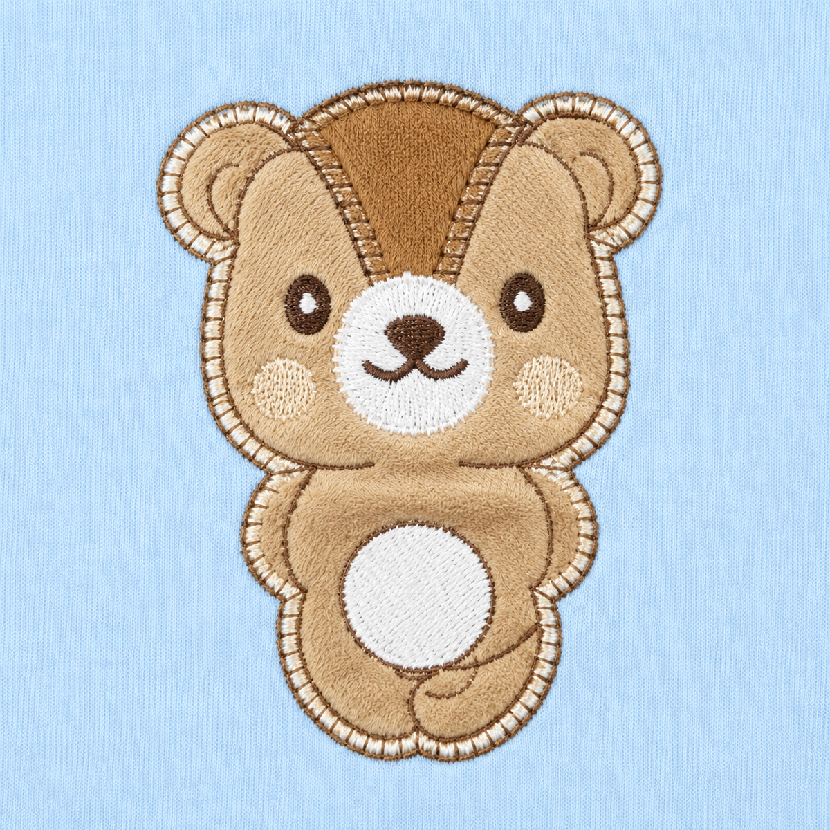 BABY STARTER SET 10 PIECES CHECK PRINT BEAR BLUE