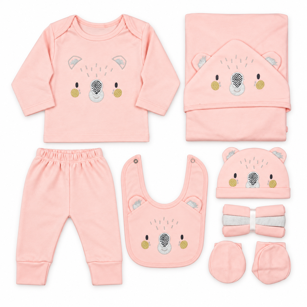 BABY STARTER SET 11 PIECES KOALA PRINT BABY PINK