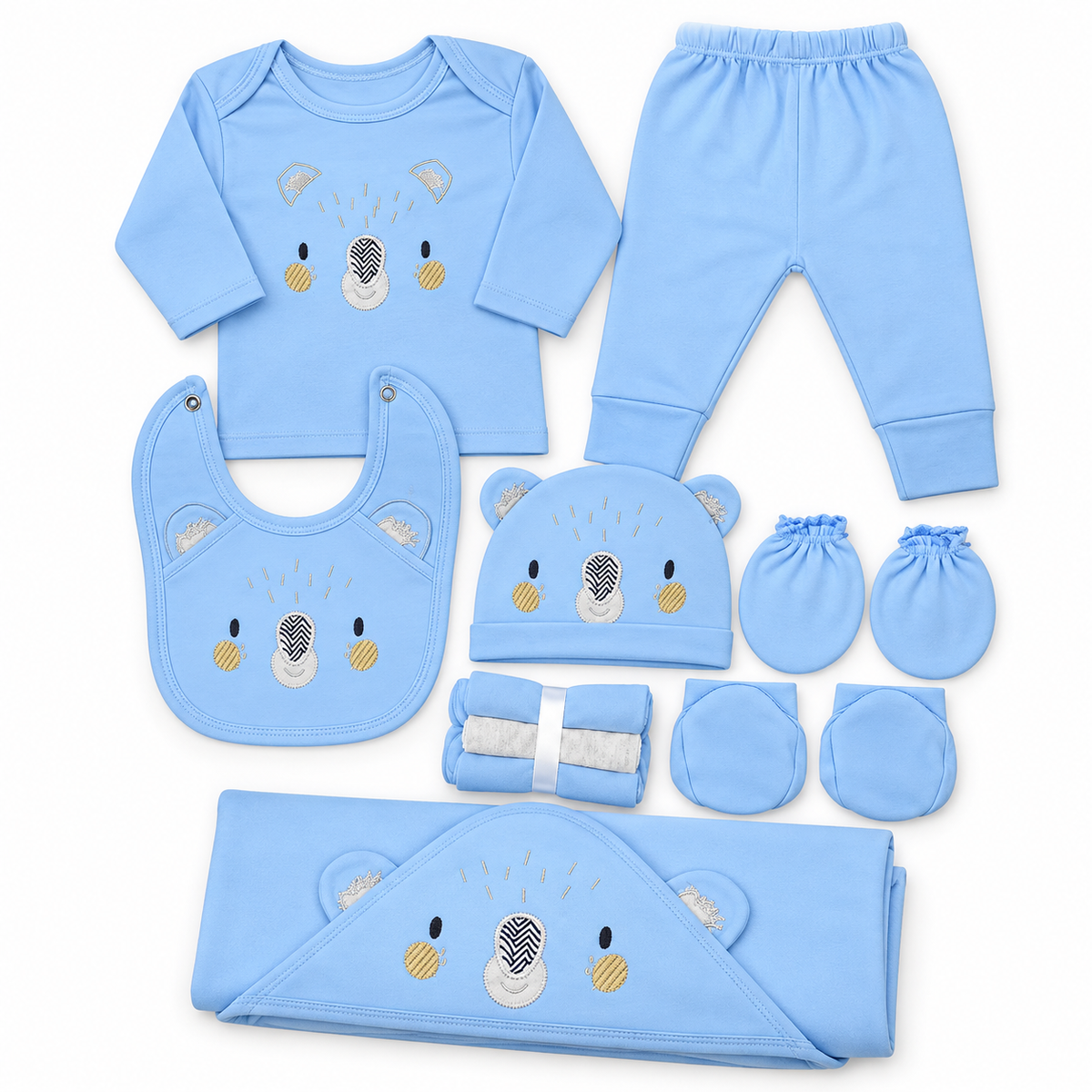 BABY STARTER SET 11 PIECES KOALA PRINT BLUE