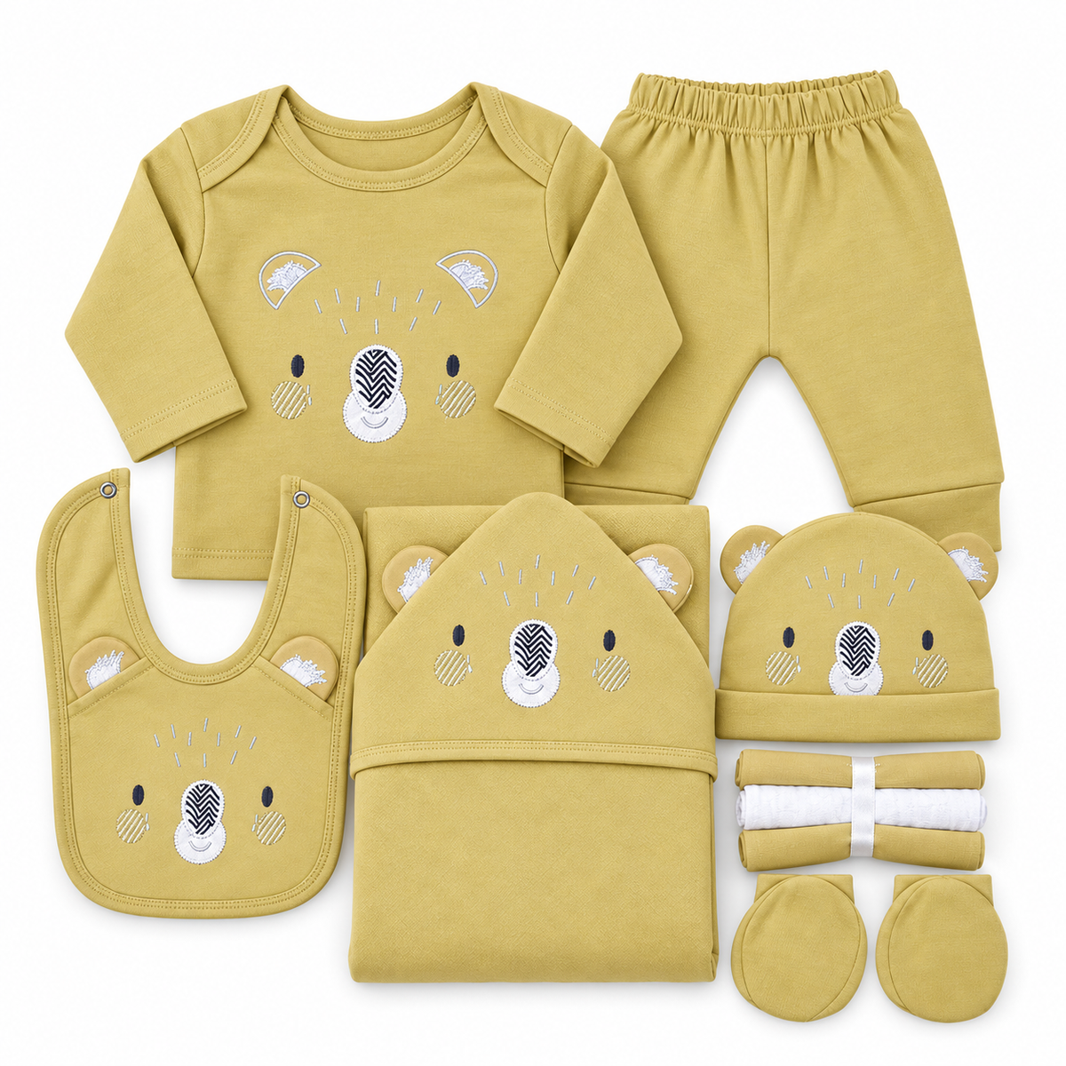 BABY STARTER SET 11 PIECES KOALA PRINT BROWN